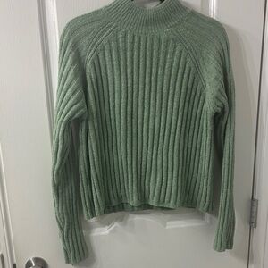 Hippie Rose Sage Green Ribbed XL Women's Sweater NWT